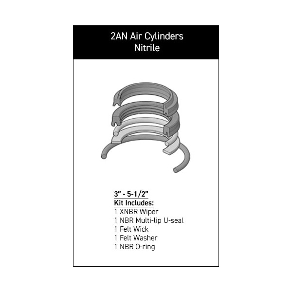 Parker - After Market Parts Hydraulic Cylinder Repair Kit- RK-I-U-1-3.000 RK2AN00301 - main
